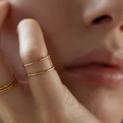 BDM Studio Phalange|Fine^Bague double Ode