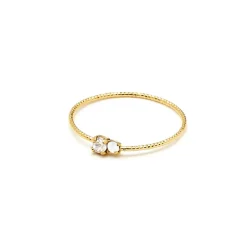 BDM Studio Fine|Simple^Bague double strass Trésors
