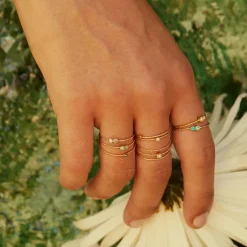 BDM Studio Fine|Simple^Bague double strass Trésors