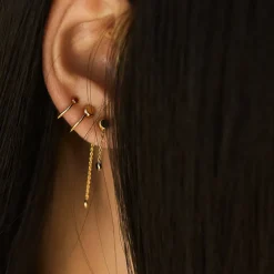 BDM Studio Pendantes|Dessous D'oreilles^boucles d'oreilles chaîne Origine