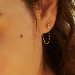 BDM Studio Pendantes|Dessous D'oreilles^Boucles d'oreilles chaînes Amants