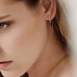 BDM Studio Pendantes|Dessous D'oreilles^Boucles d'oreilles chaînes Félicie