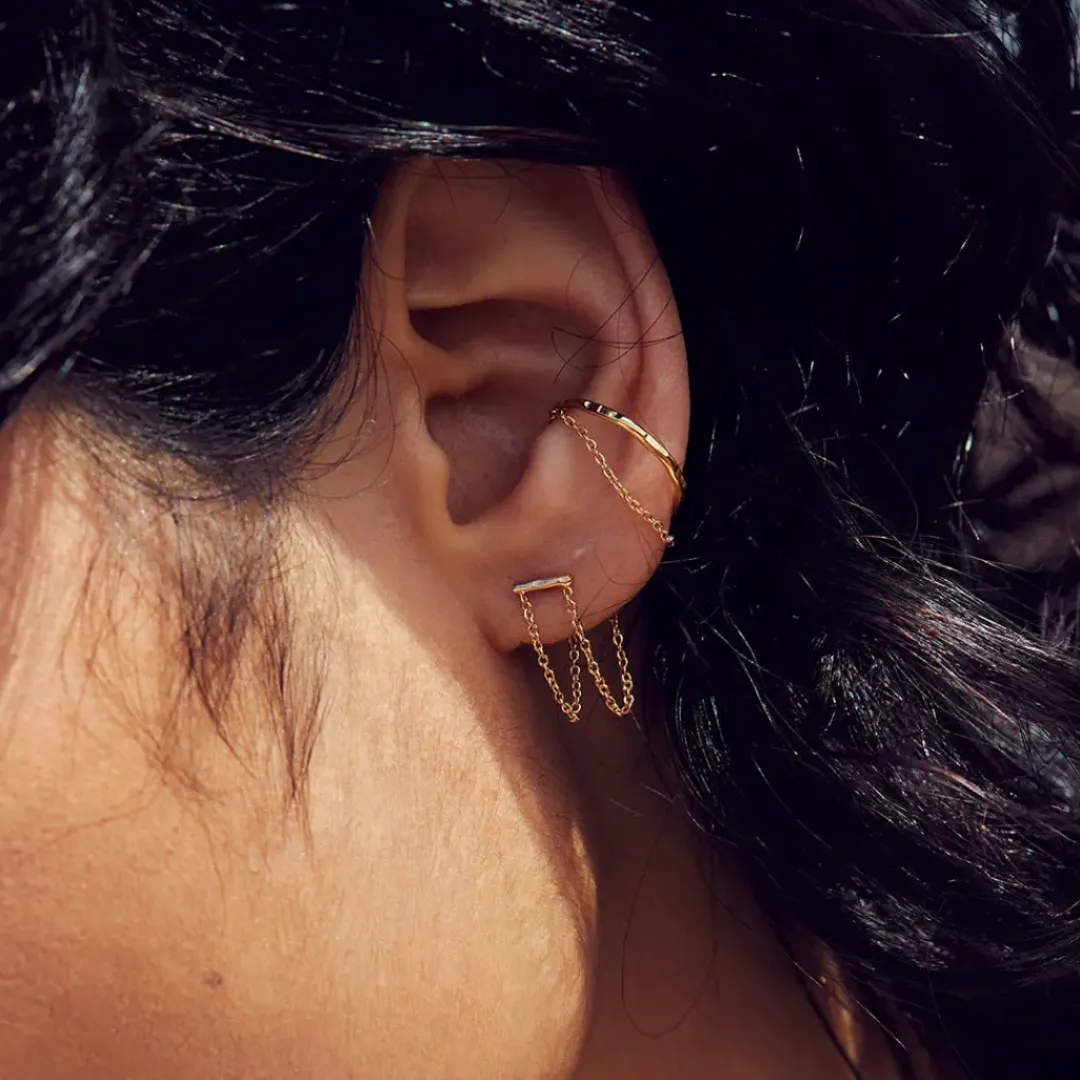 BDM Studio Pendantes|Dessous D'oreilles^boucles d’oreilles chaînes promesse