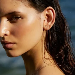 BDM Studio Pendantes|Chaînes^Boucles d'oreilles chaînes ajustable Océane