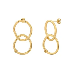 BDM Studio Pendantes|Créoles^boucles d'oreilles puces doubles Victoire